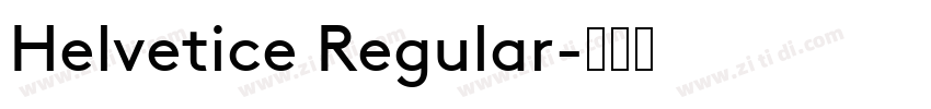 Helvetice Regular字体转换